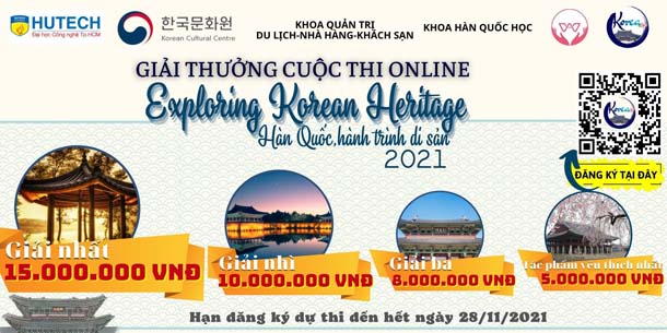 Cuộc thi online - Exploring Korea Heritage - Hàn Quốc, hành trình di sản 2021 - Giải thưởng lên đến gần 50 triệu đồng