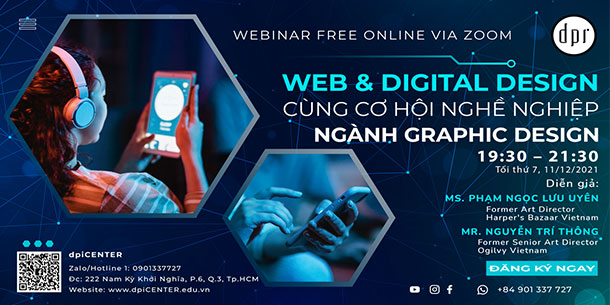 Webinar: Web & Digital Design Cùng Cơ Hội Nghề Nghiệp Ngành Graphic Design 2021