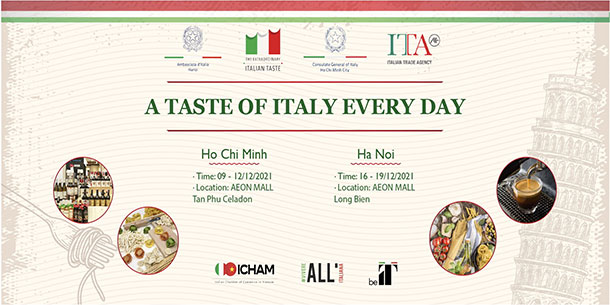 Hội chợ Ý “A TASTE OF ITALY  EVERYDAY”