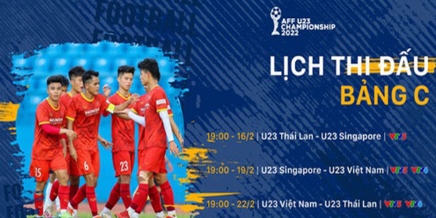 Chi tiết lịch thi đấu của U23 Việt Nam tại giải U23 Đông Nam Á 2022