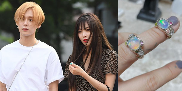 HyunA và Dawn sắp kết hôn - Dawn khoe chiếc nhẫn đính hôn "dù có tiền cũng không mua được"