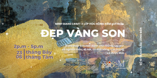 Workshop Sơn Mài No2 - Đẹp Vàng Son 