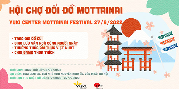 Hội Chợ Đổi Đồ Mottainai - Yuki Center Mottainai Festival 2022