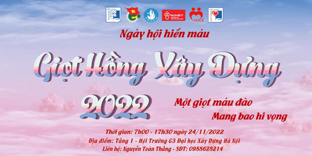 Ngày Hội Hiến Máu - Giọt Hồng Xây Dựng 2022