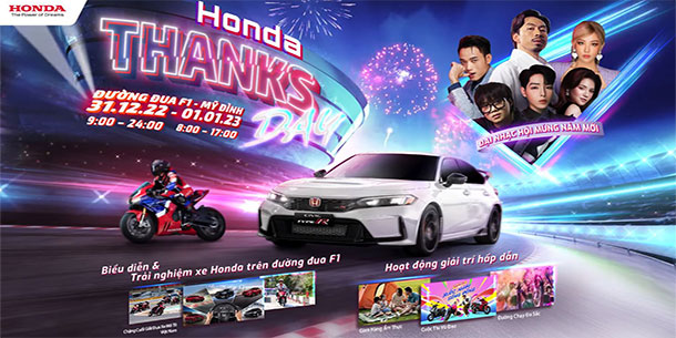Đại nhạc hội chào mừng năm mới - countdown 2023: Honda Thanks Day