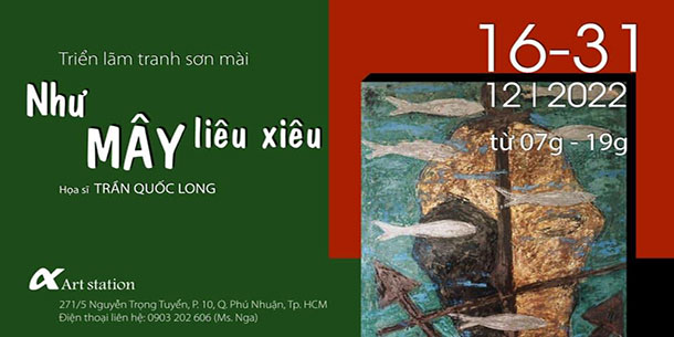 Triển lãm tranh sơn mài: “Như mây liêu xiêu”