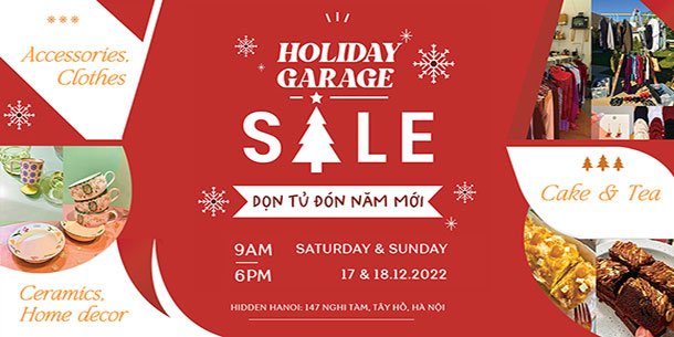 HOLIDAY GARAGE SALE - Dọn tủ đón năm mới