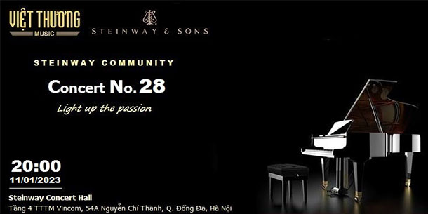 Hòa nhạc Steinway Community Concert No.28: Light up the passion
