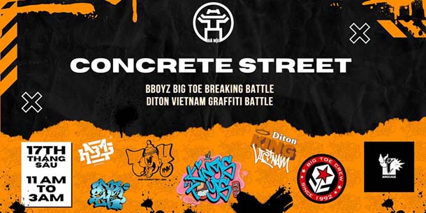 Giải đấu dance - Bboyz Big Toe Breaking Battle X Diton Graffiti Battle