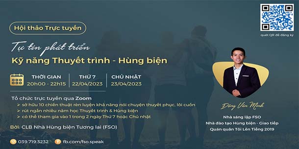 Hội thảo - Tự tin Phát triển kỹ năng Thuyết trình - Hùng biện