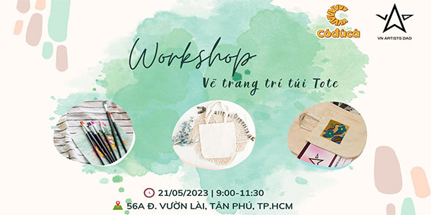 Workshop: Vẽ Trang Trí Túi Tote 2023