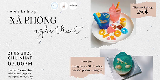 Workshop: LÀM XÀ PHÒNG NGHỆ THUẬT