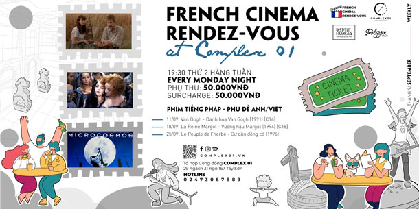 Điện Ảnh Pháp tháng 9 - Lịch chiếu phim