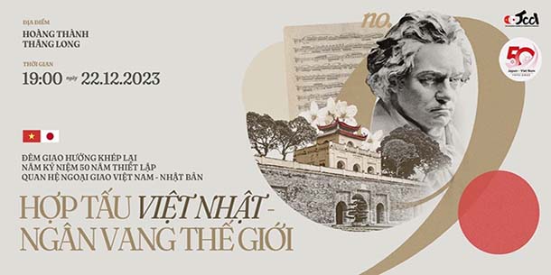 [Japanese Below] Đăng ký tham gia miễn phí - Đêm nhạc giao hưởng khép lại năm kỷ niệm 50 năm thiết lập quan hệ ngoại giao Việt Nam – Nhật Bản