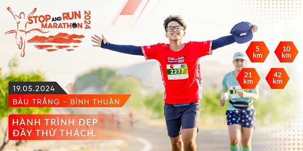 Giải chạy bộ - Stop And Run Marathon Bình Thuận 2024