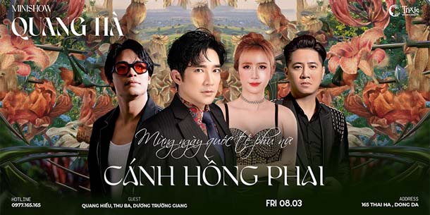Minishow Quang Hà tại Hà Nội - Ngày 8.3.2024