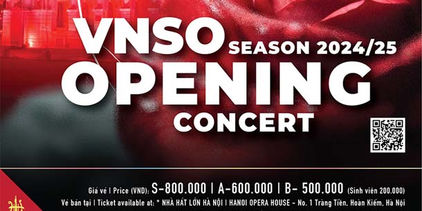 Hòa nhạc giao hưởng VNSO Season 2024/25 Opening Concert - Ngày 27.02.2024