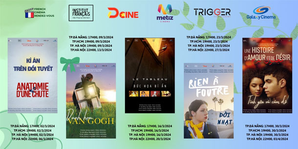 Điện ảnh Pháp: Lịch chiếu phim tháng 3