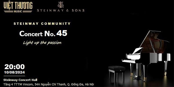 Chương trình biểu diễn âm nhạc cổ điển Steinway Community Concert No.45