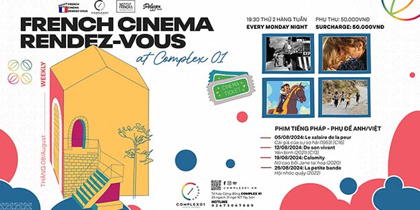 Điểm hẹn điện ảnh Pháp - Lịch chiếu phim tháng 8.2024 | French Cinema Rendez-vous [English below]