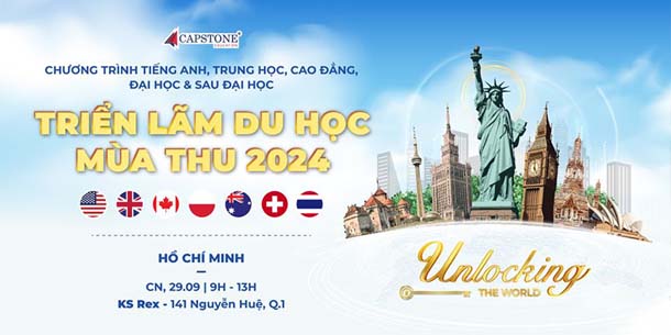 Triển lãm Du học Quốc tế mùa thu 2024 tại Tp Hồ Chí Minh - Ngày 29/09