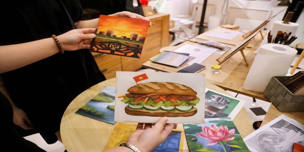 BRUSH Studio – Hồ Tây: Workshop vẽ tranh sơn dầu với trải nghiệm văn hóa độc đáo