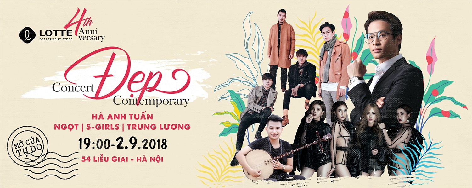 ĐẸP Contemporary Concert - Hà Anh Tuấn & Ngọt, Trung Lương, S-girls
