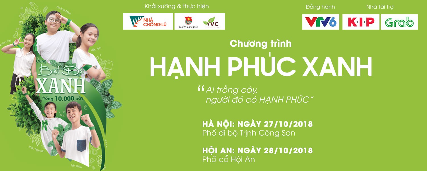 Ngày hội trồng cây HẠNH PHÚC XANH tại Hà Nội