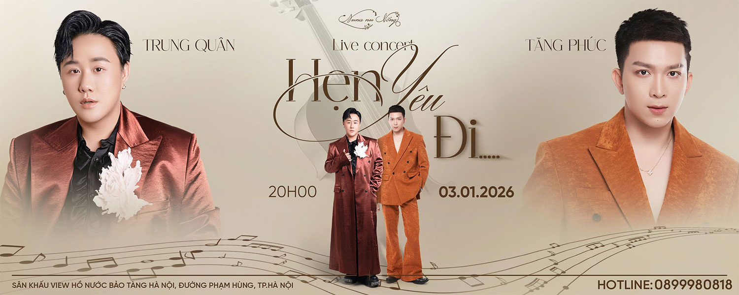 Hẹn Yêu Đi: Trung Quân - Tăng Phúc | Mua vé ngay