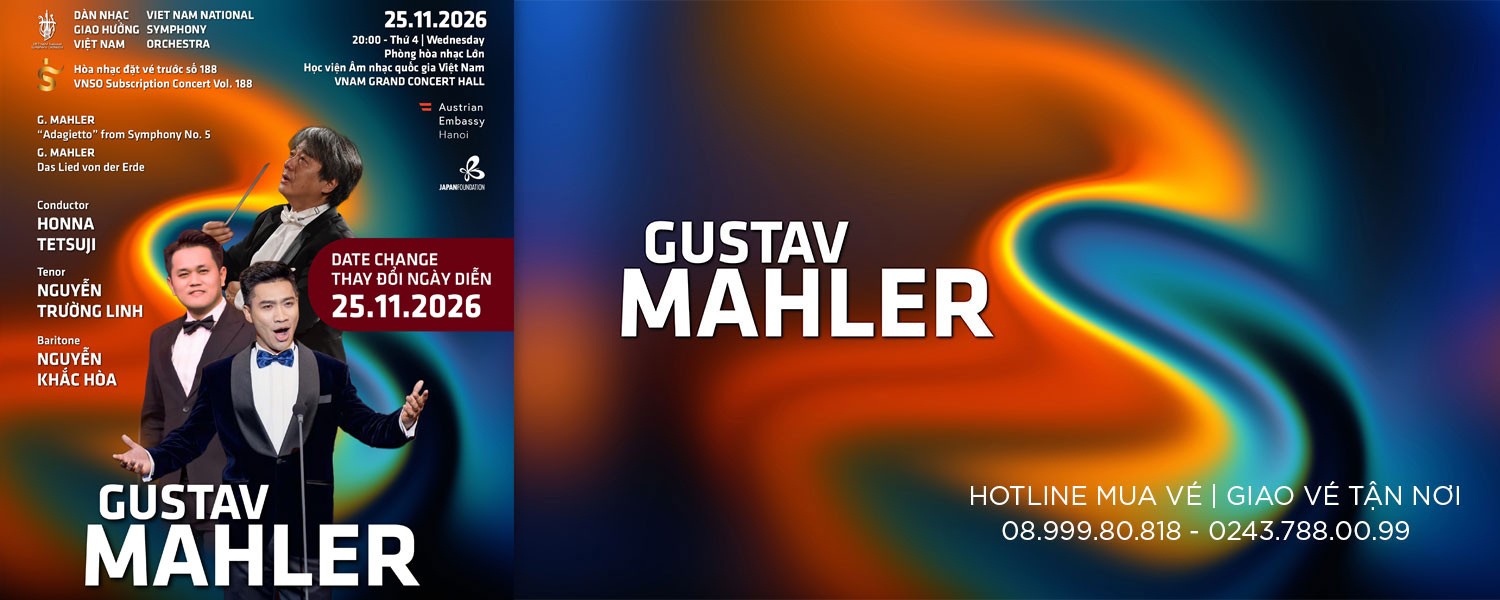 Hòa nhạc đặt vé trước số 188 - Subscription Concert Vol 188: GUSTAV MAHLER | 