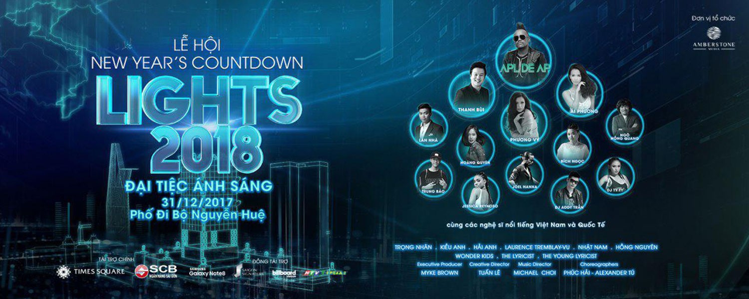 Lễ hội New Year’s Countdown LIGHTS 2018 – Đại tiệc ánh sáng.