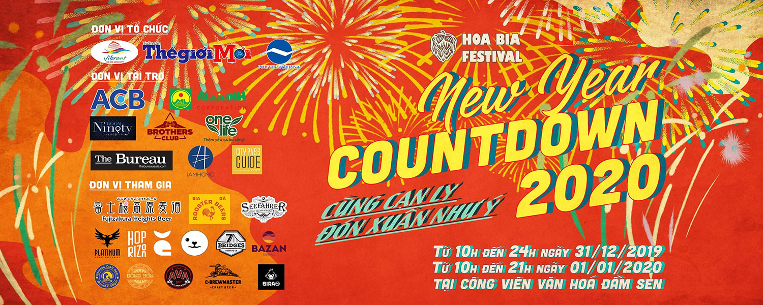 Hoa Bia Festival New Year Countdown 2020