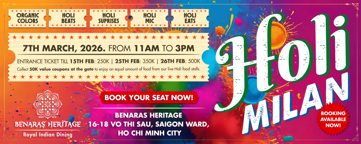 HOLI MILAN 2026 - A Grand Celebration of Colors & Culture | Benaras Heritage – Saigon