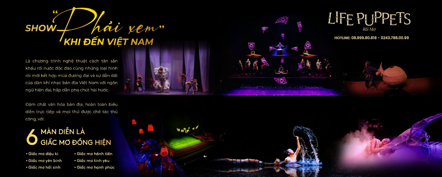 Vé show Rối Mơ Nha Trang |  Life Puppets show 