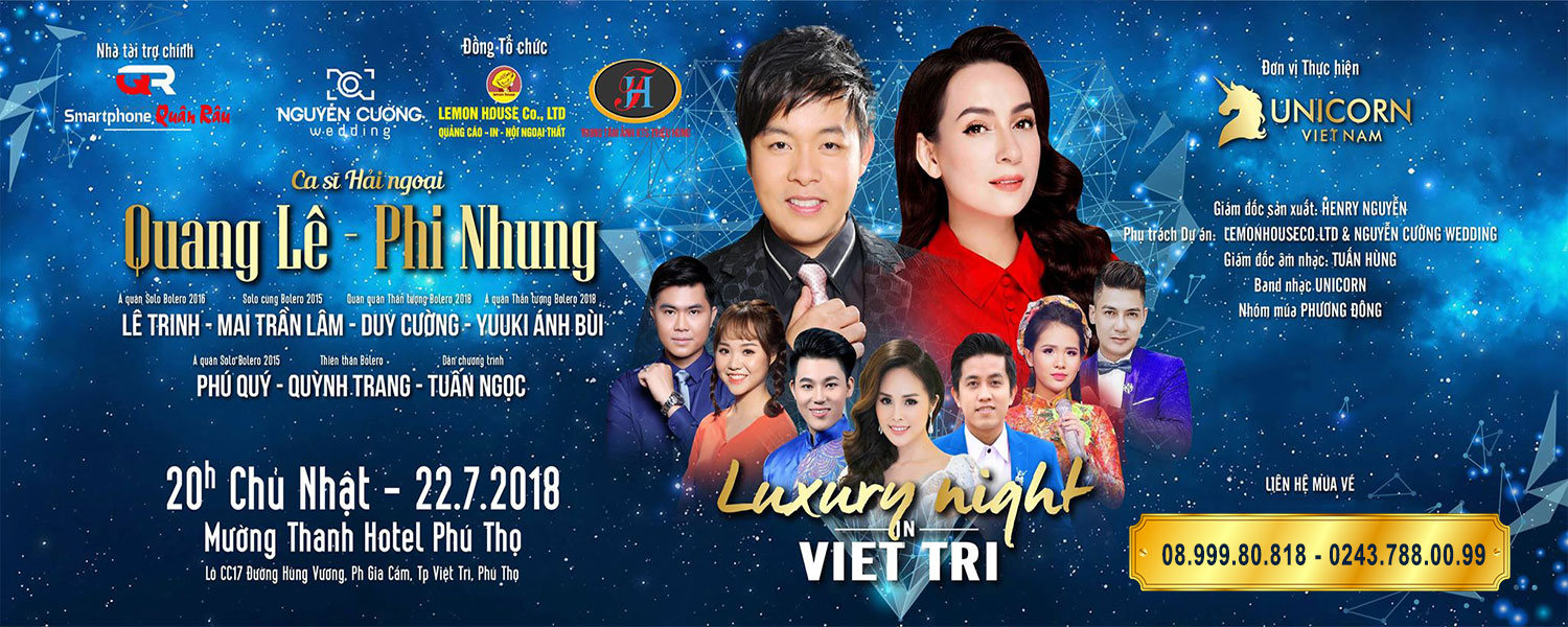 Đêm nhạc Luxury night Việt Trì