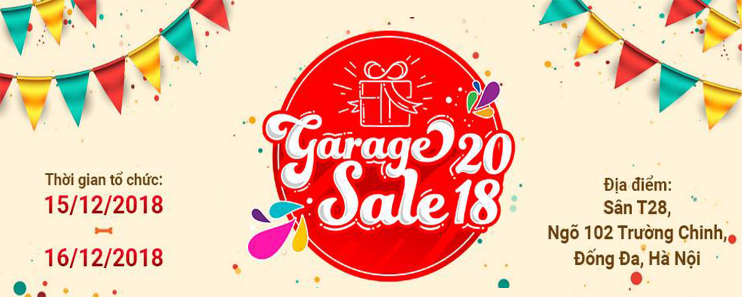 Garage Sale 2018 - Trạm cứu hộ chó mèo Hà Nội