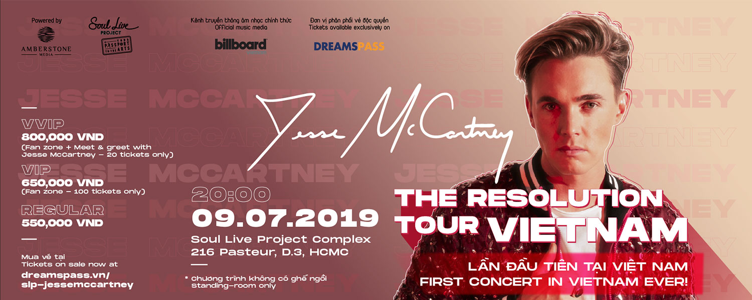 JESSE MCCARTNEY: THE RESOLUTION TOUR VIETNAM
