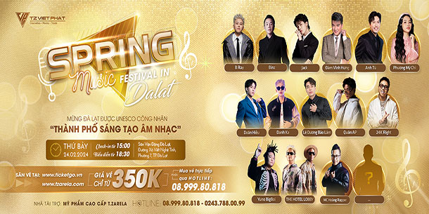 Đại nhạc hội: Spring Music Festival 2024 in Đà Lạt