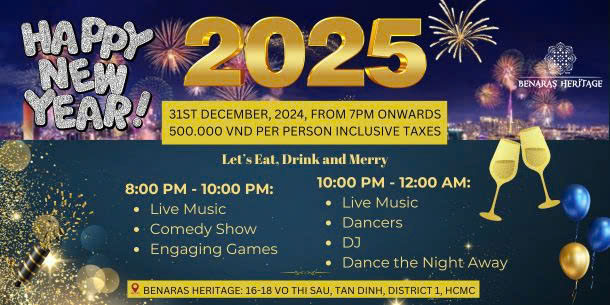 Unforgettable New Year’s Eve Bash at Benaras Heritage!