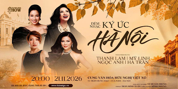Đêm nhạc Ký ức Hà Nội - Thanh Lam, Mỹ Linh, Ngọc Anh, Hà Trần
