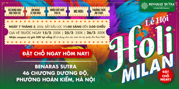 TP. Hà Nội | Lễ hội Sắc Màu & Văn Hóa Ấn Độ - HOLI MILAN 2026