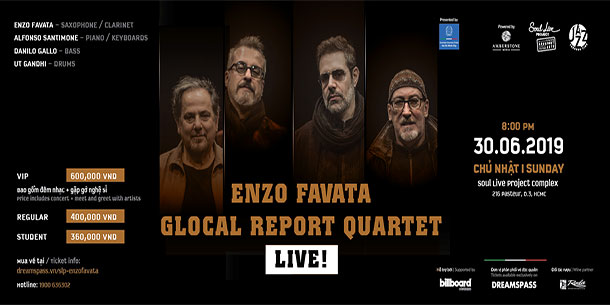 Đêm nhạc “Enzo Favata Glocal Report Quartet LIVE”