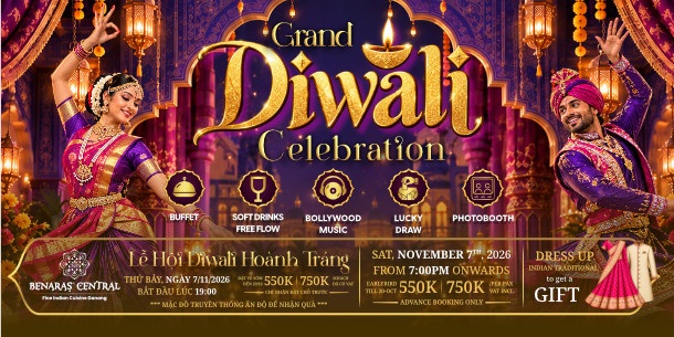 Lễ hội Ánh sáng Diwali 2026 tại Đà Nẵng - India's Festival of Lights in Da Nang