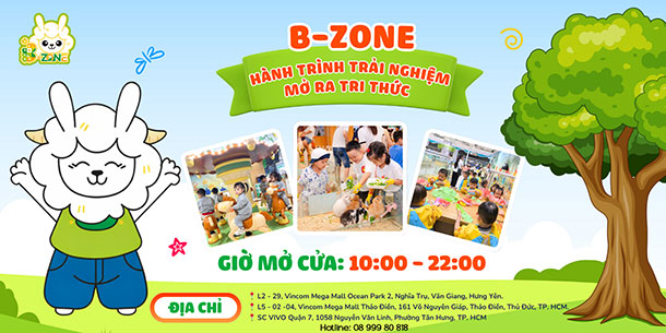 Vé vào cửa khu vui chơi trẻ em B-Zone - Cơ Sở Thảo Điền