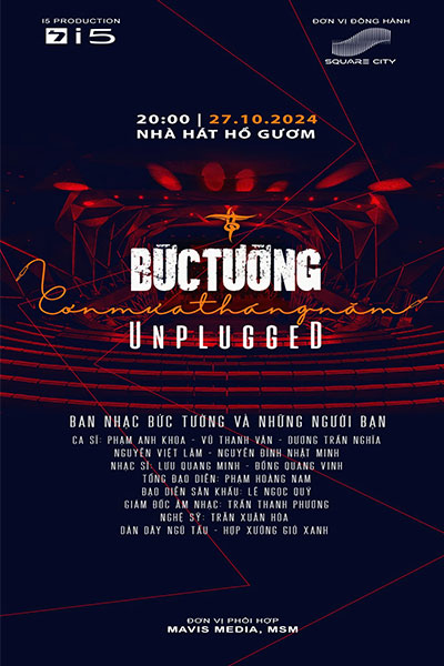 Live Concert BỨC TƯỜNG UNPLUGGED – Cơn Mưa Tháng Năm