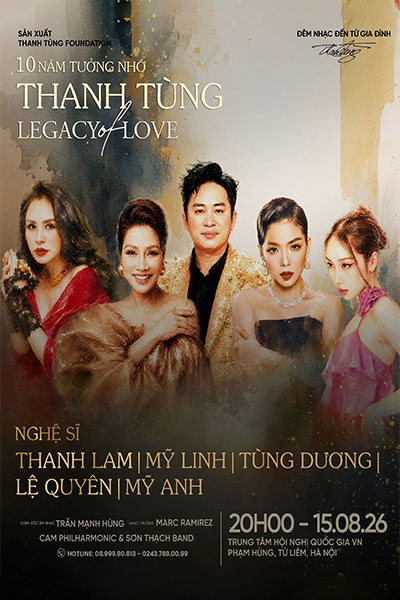 Live concert Thanh Tùng - Legacy of Love 2026