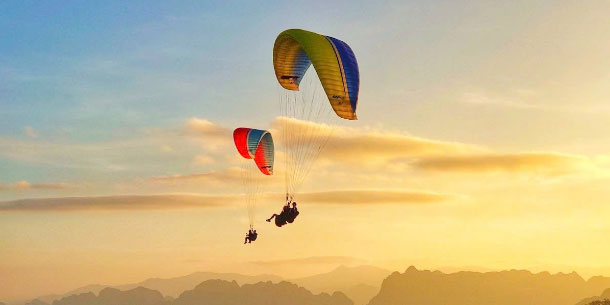 Tour bay dù lượn Hà Nội | Hanoi Paragliding Tour