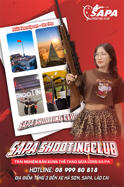 Vé trải nghiệm bắn súng thể thao Sapa Shooting Club